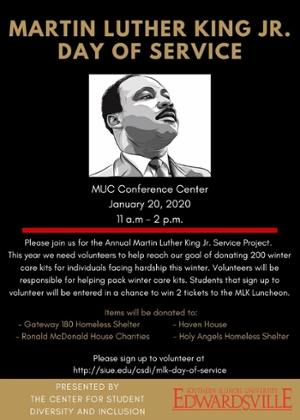 Call for Volunteers- MLK Day